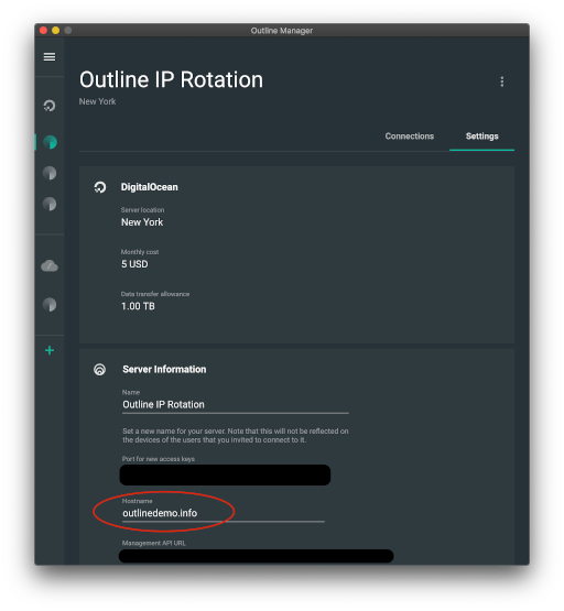 Configurar el nombre de host